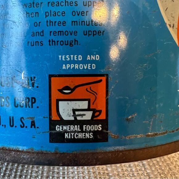 1940's Maxwell House Coffee Can 1 lb Mid century Antique Coffee Advertising 2399 - Picture 9 of 13